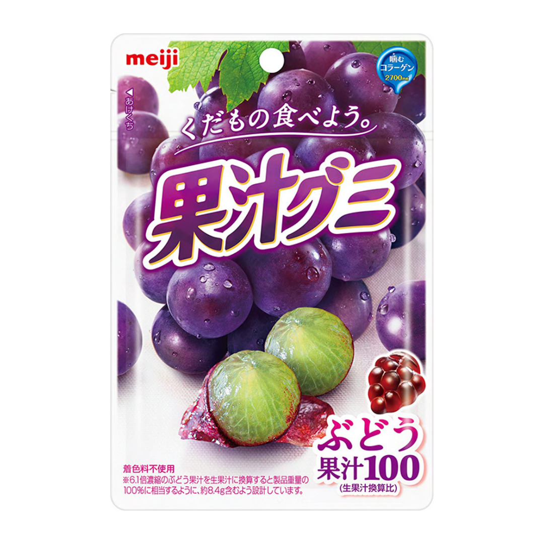 Meiji Fruit Juice Gummy Grape 54g (Japan)