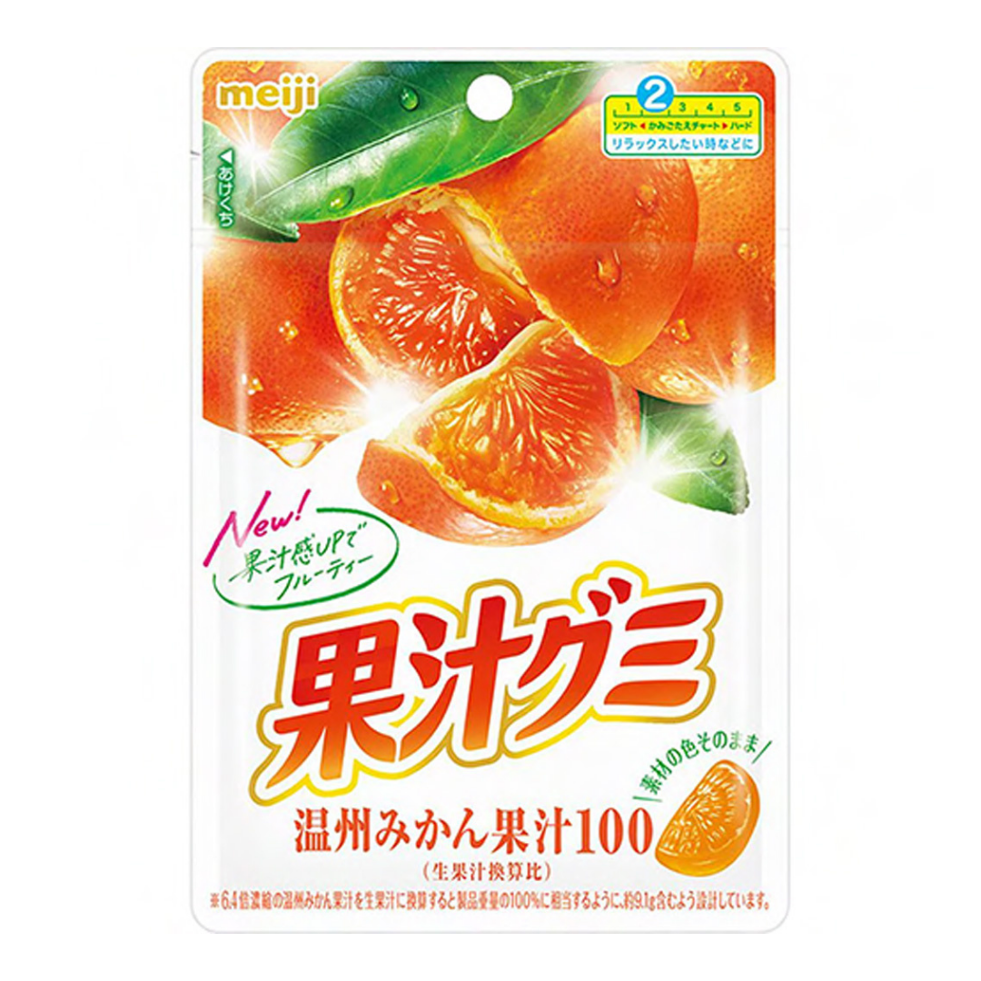 Meiji Fruit Juice Gummy Orange 54g (Japan)