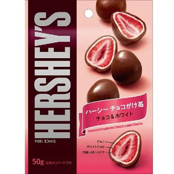Hershey's Freeze Dried Strawberries-Chocolate 50g (Japan)